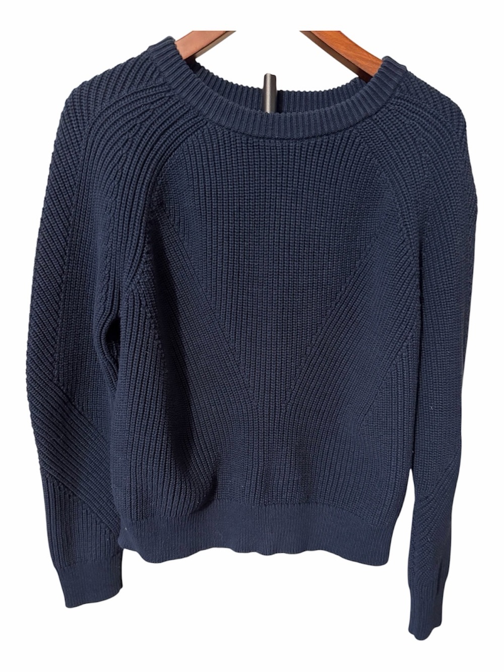 Banana Republic Midnight Blue Shaker Knit Crew-Neck Sweater.